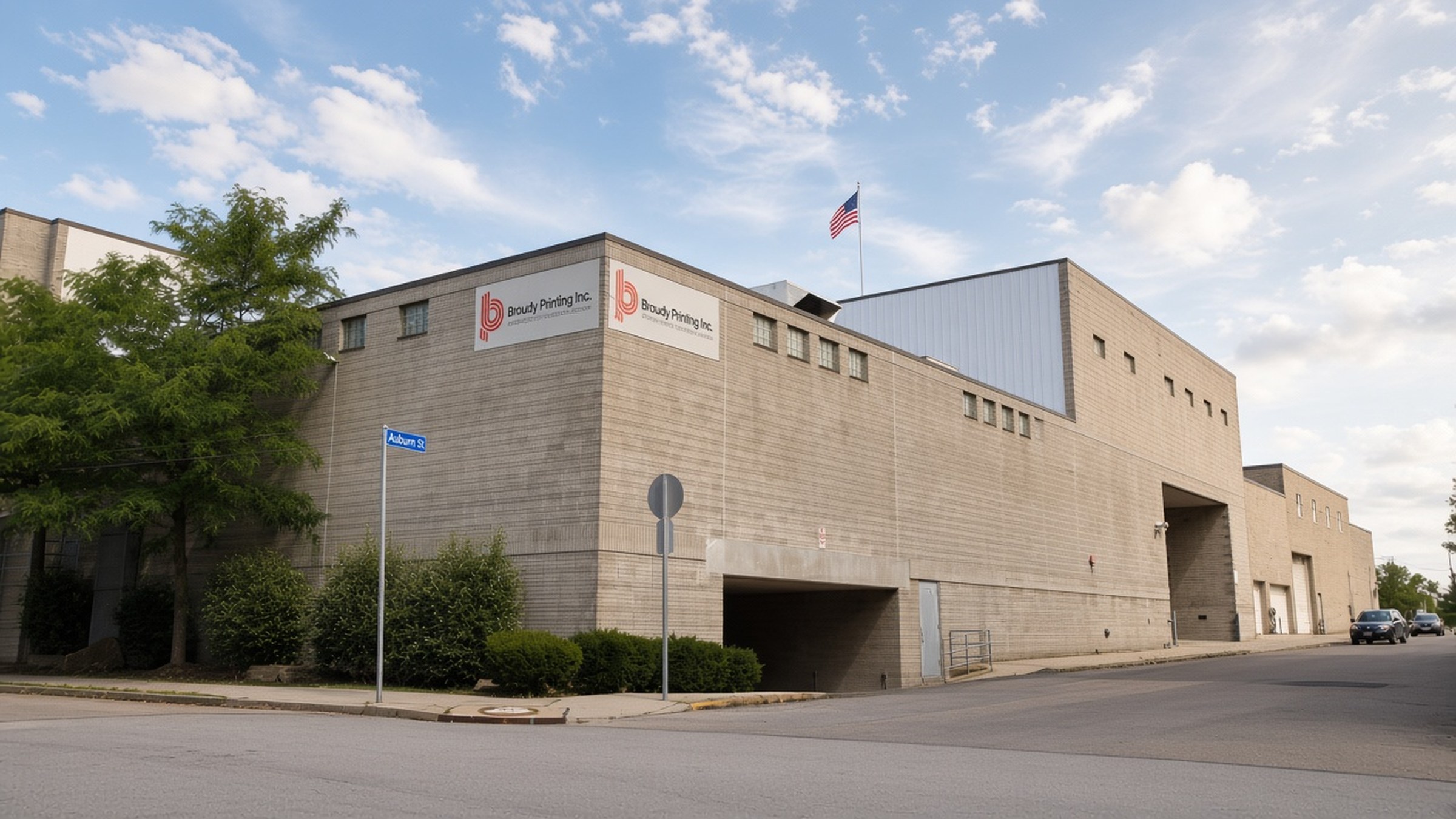 The Broudy Printing plant at Auburn Street in Pittsburgh