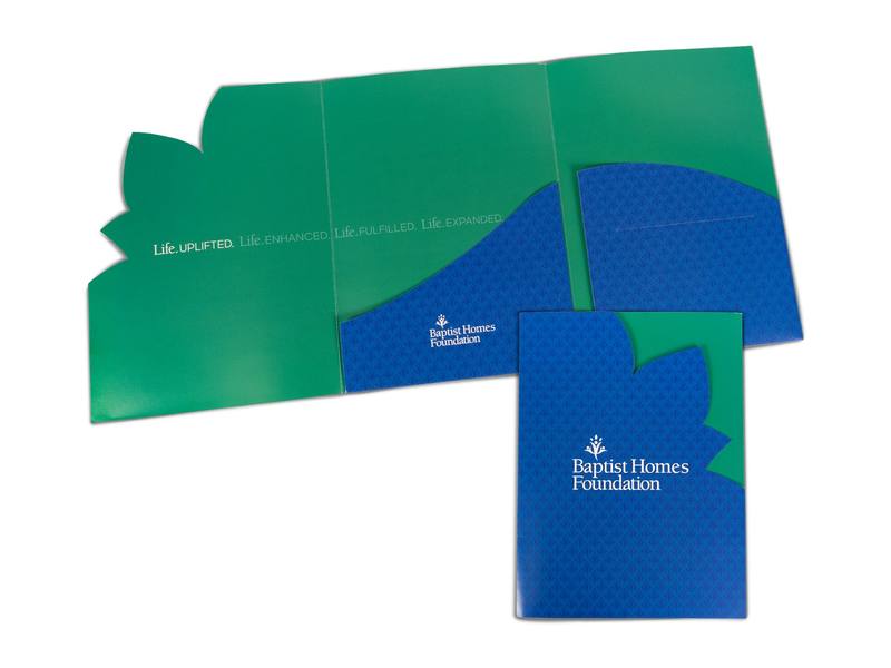 Baptist Homes Foundation Diecut Pocket Folder