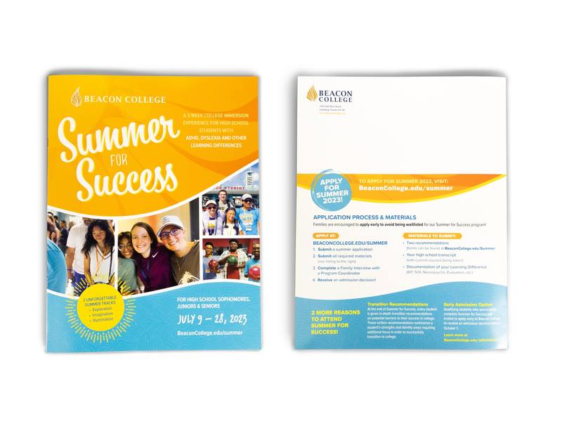 Beacon College Summer for Success Stitched Booklet