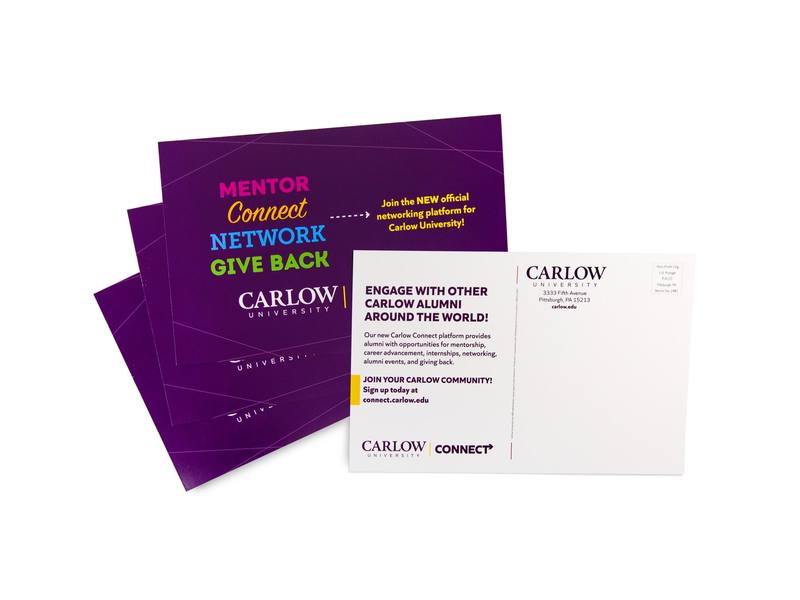 Carlow University Connect Postcard