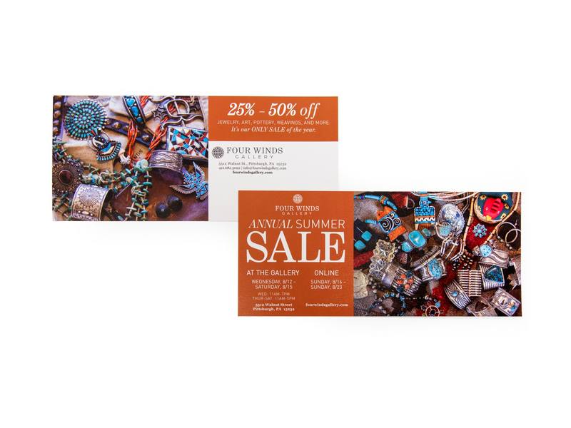 Four Winds Gallery Summer Sale Postcard