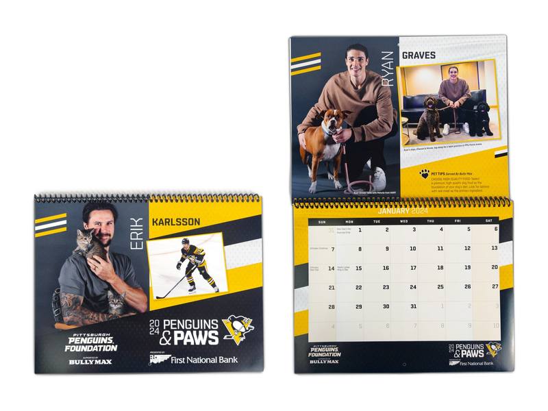 Pittsburgh Penguins Foundation Pens Player Calendar