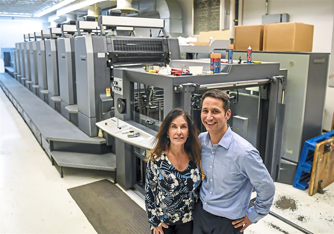 Broudy Printing pressroom, photographed for the Pittsburgh Post-Gazette